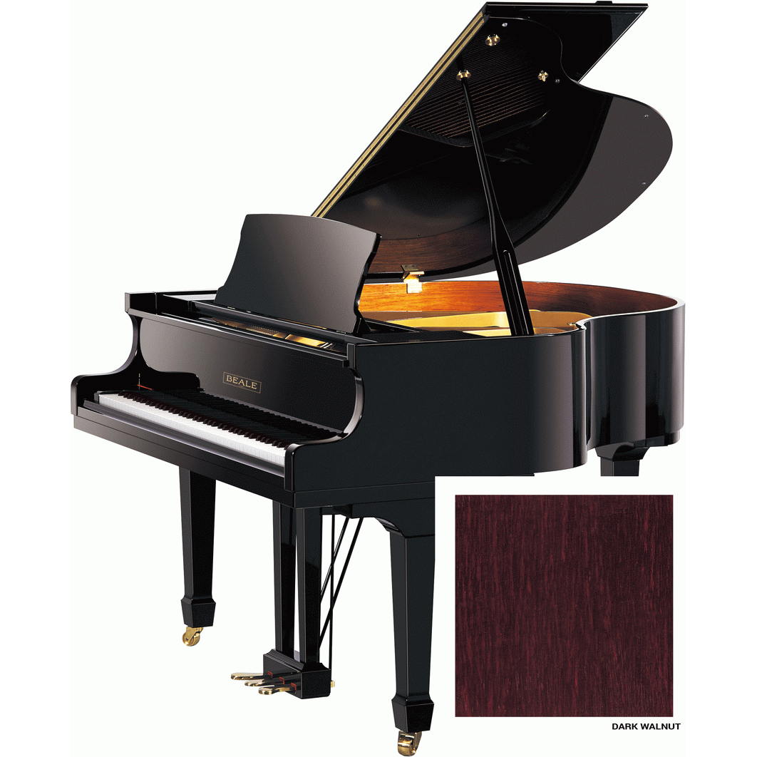 Beale GP148 Baby Grand Piano – Dark Walnut