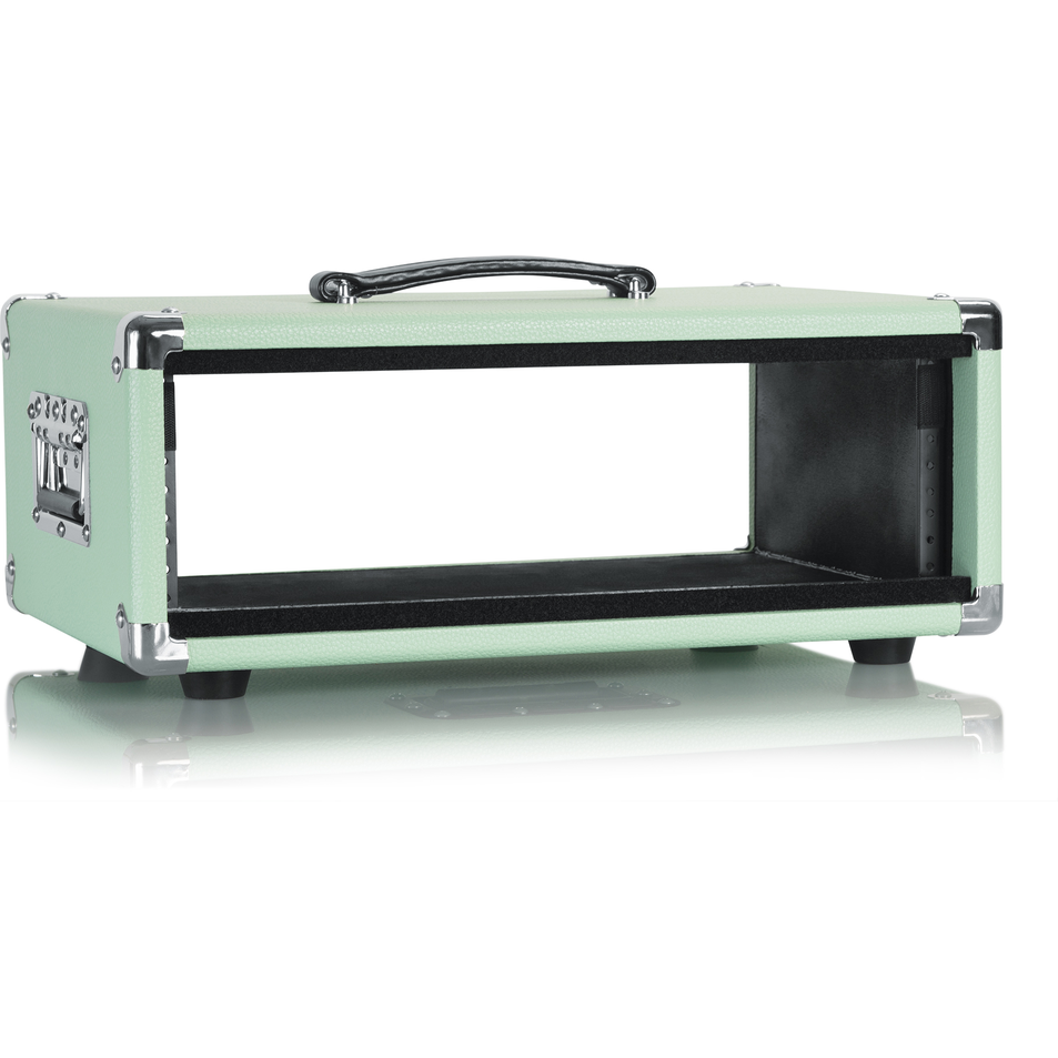 Gator GR-RETRORACK-3SG 3RU Amp Rack Case Seafoam Green