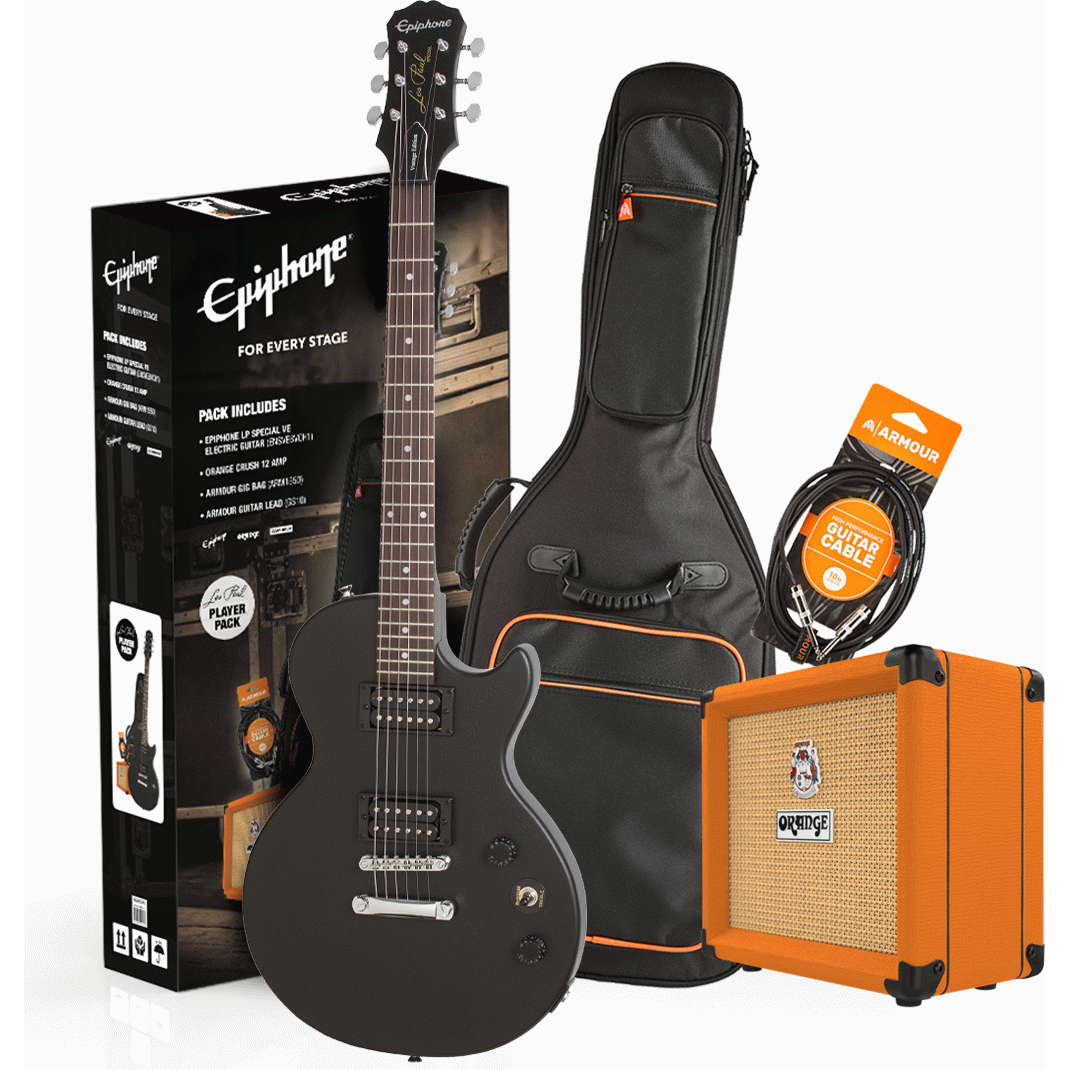 Epiphone Les Paul Special E1 Guitar Pack with Orange Crush Amplifier & Accessories