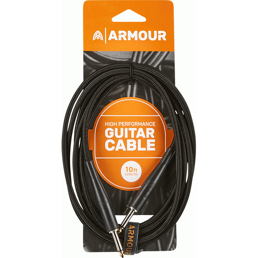 Armour GW10B Guitar 10 Foot Woven Black