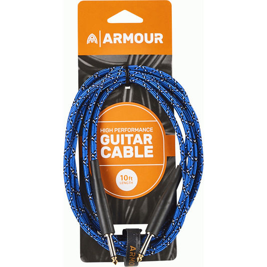 Armour GW10P Guitar 10 Foot Woven Blue Python