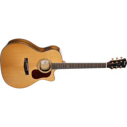 Cort Gold A6 Bocote Grand Auditorium Cutaway Acoustic-Electric Guitar – Natural