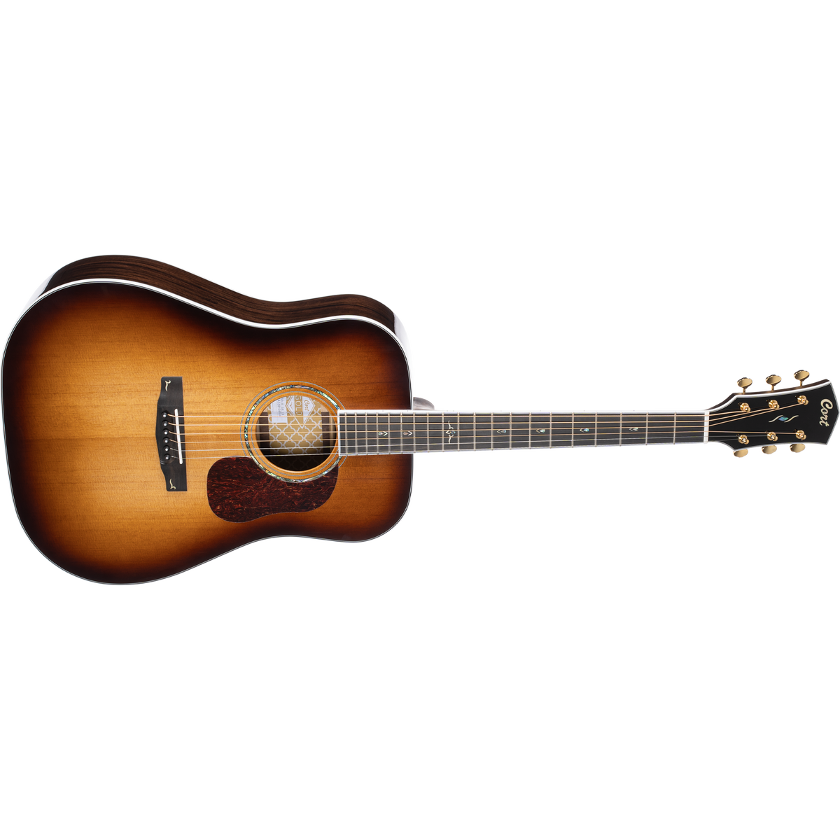 Cort Gold D8 Dreadnought Acoustic Guitar – Light Burst