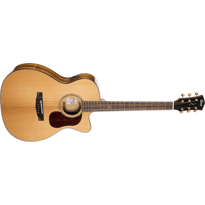Cort Gold OC6 Bocote OM Cutaway Acoustic-Electric Guitar – Natural