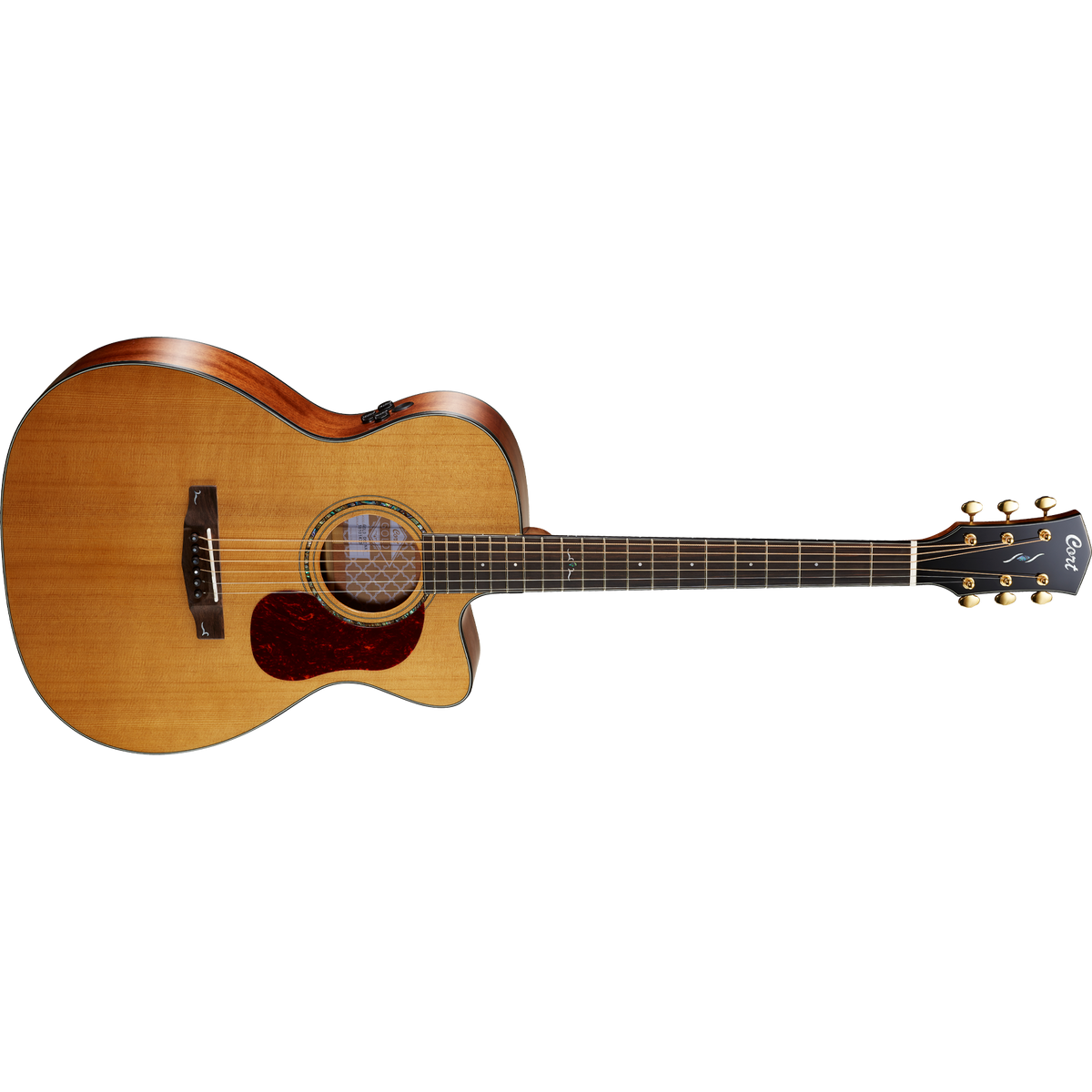 Cort Gold OC6 OM Cutaway Acoustic-Electric Guitar – Natural Satin