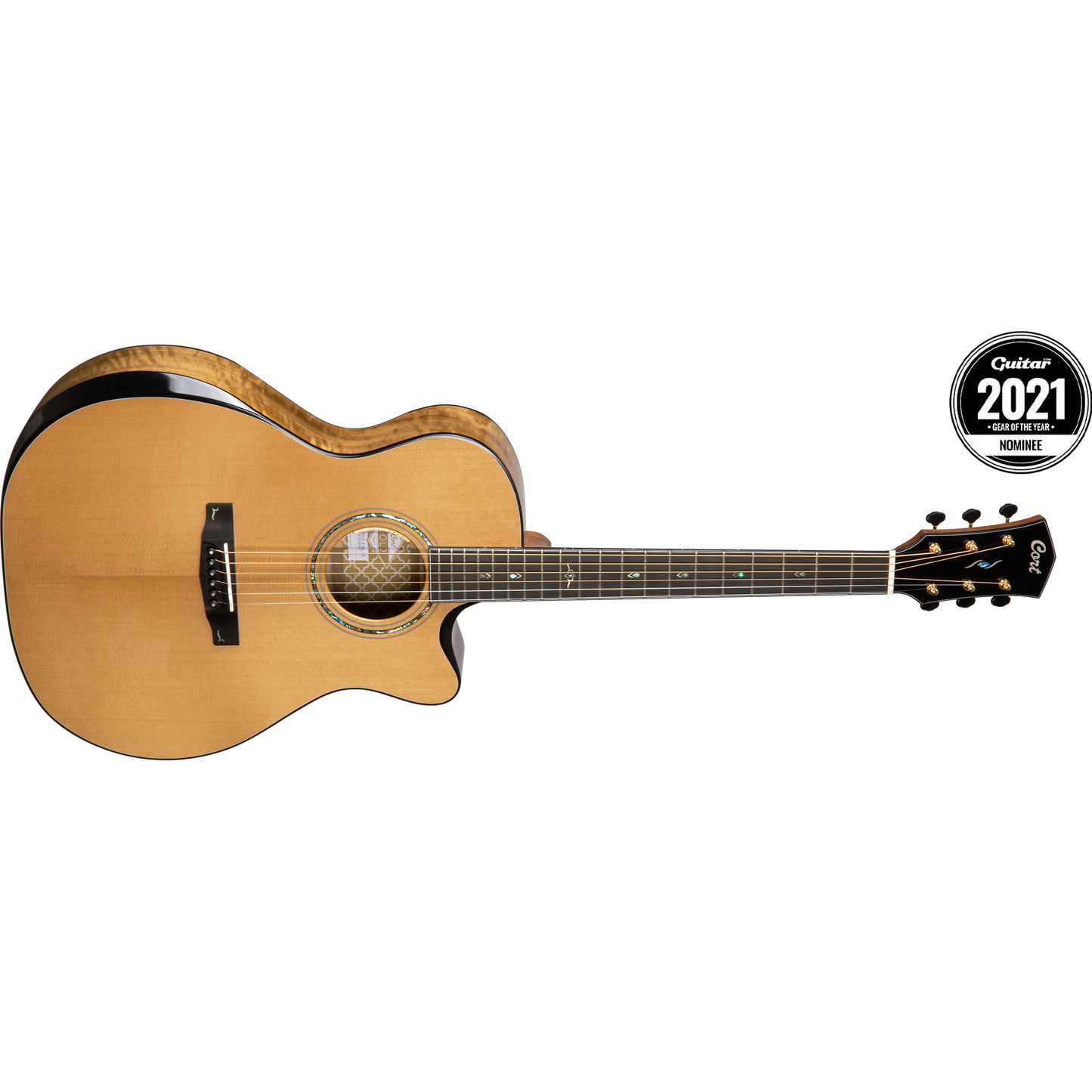 Cort Gold Edge Limited Edition Natural Auditorium Cutaway Acoustic Guitar