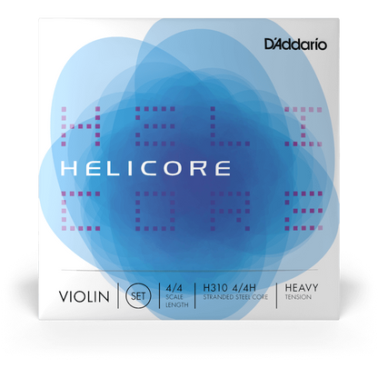 D'Addario Helicore Violin String Set – 4/4 Scale – Heavy Tension