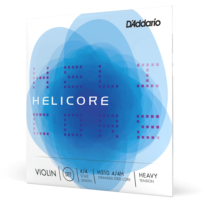 D'Addario Helicore Violin String Set – 4/4 Scale – Heavy Tension