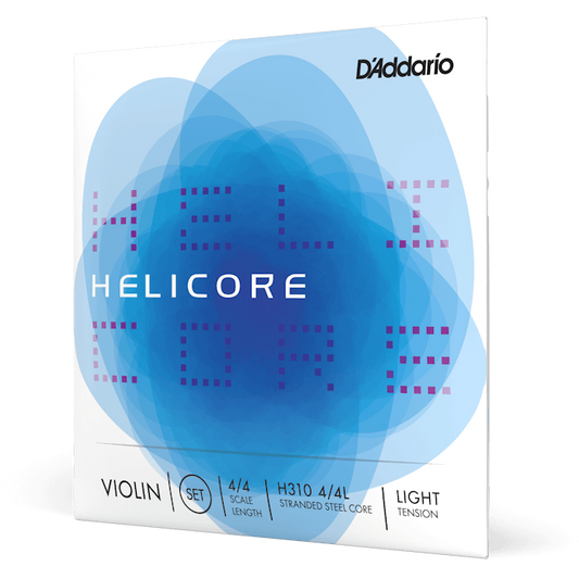 D'Addario Helicore Violin String Set – 4/4 Scale – Light Tension