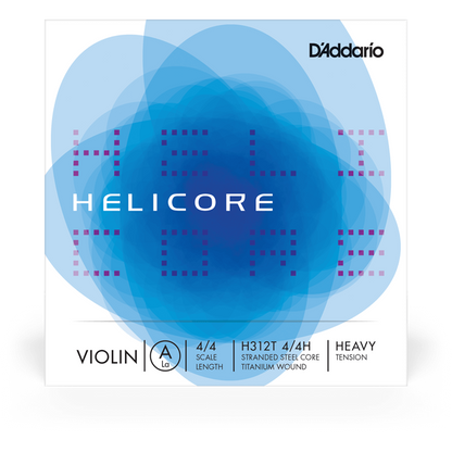 D'Addario Helicore Titanium-Wound Violin A String – 4/4 Scale – Heavy Tension