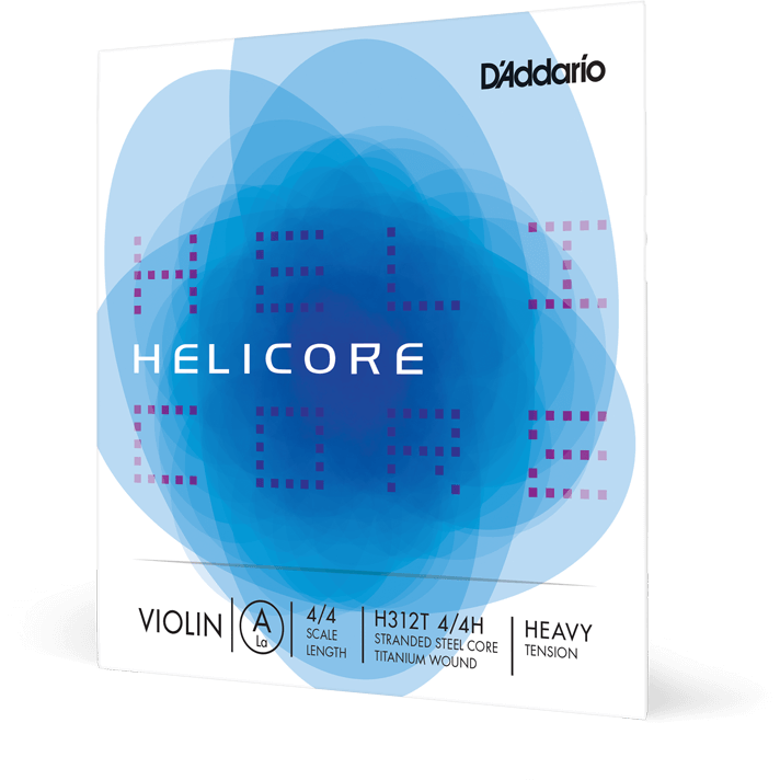 D'Addario Helicore Titanium-Wound Violin A String – 4/4 Scale – Heavy Tension