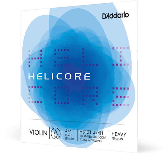 D'Addario Helicore Titanium-Wound Violin A String – 4/4 Scale – Heavy Tension