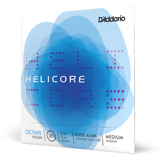 D'Addario Helicore Octave Violin String Set – 4/4 Scale – Medium Tension