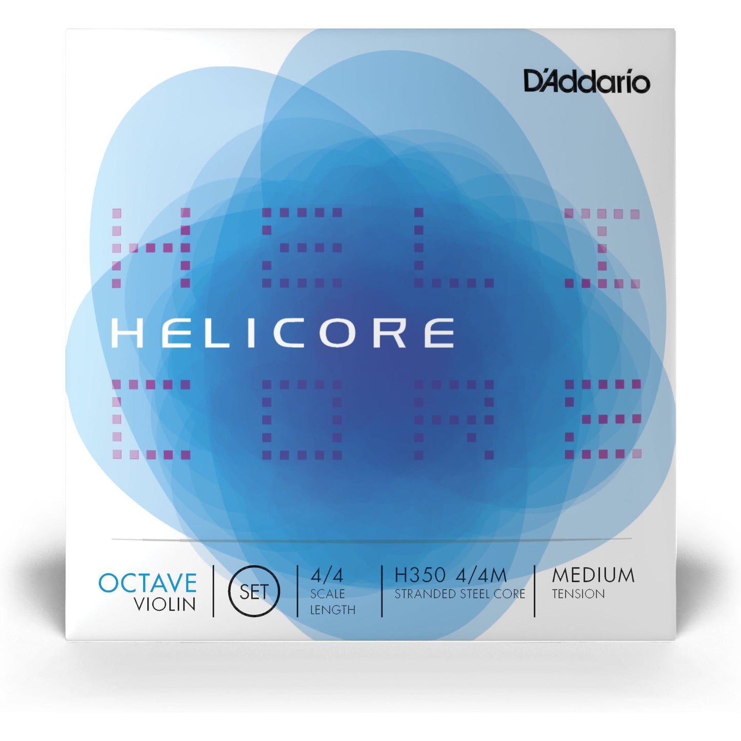 D'Addario Helicore Octave Violin String Set, 4/4 Scale, Medium Tension