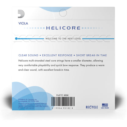 D'Addario Helicore Viola String Set, Medium Scale, Medium Tension