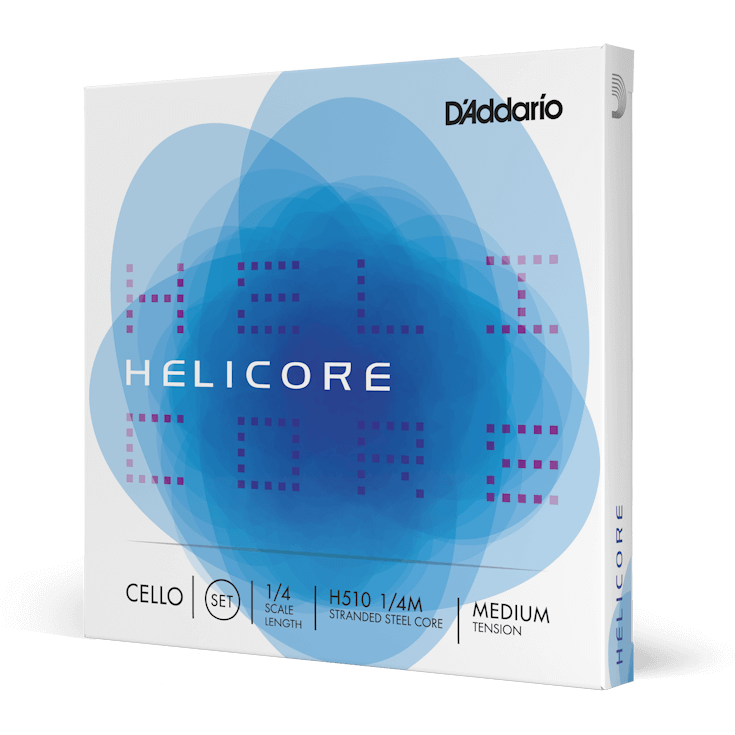 D'Addario Helicore Cello String Set – 1/4 Scale – Medium Tension