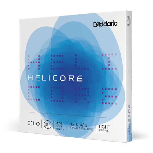 D'Addario Helicore Cello String Set – 4/4 Scale – Light Tension