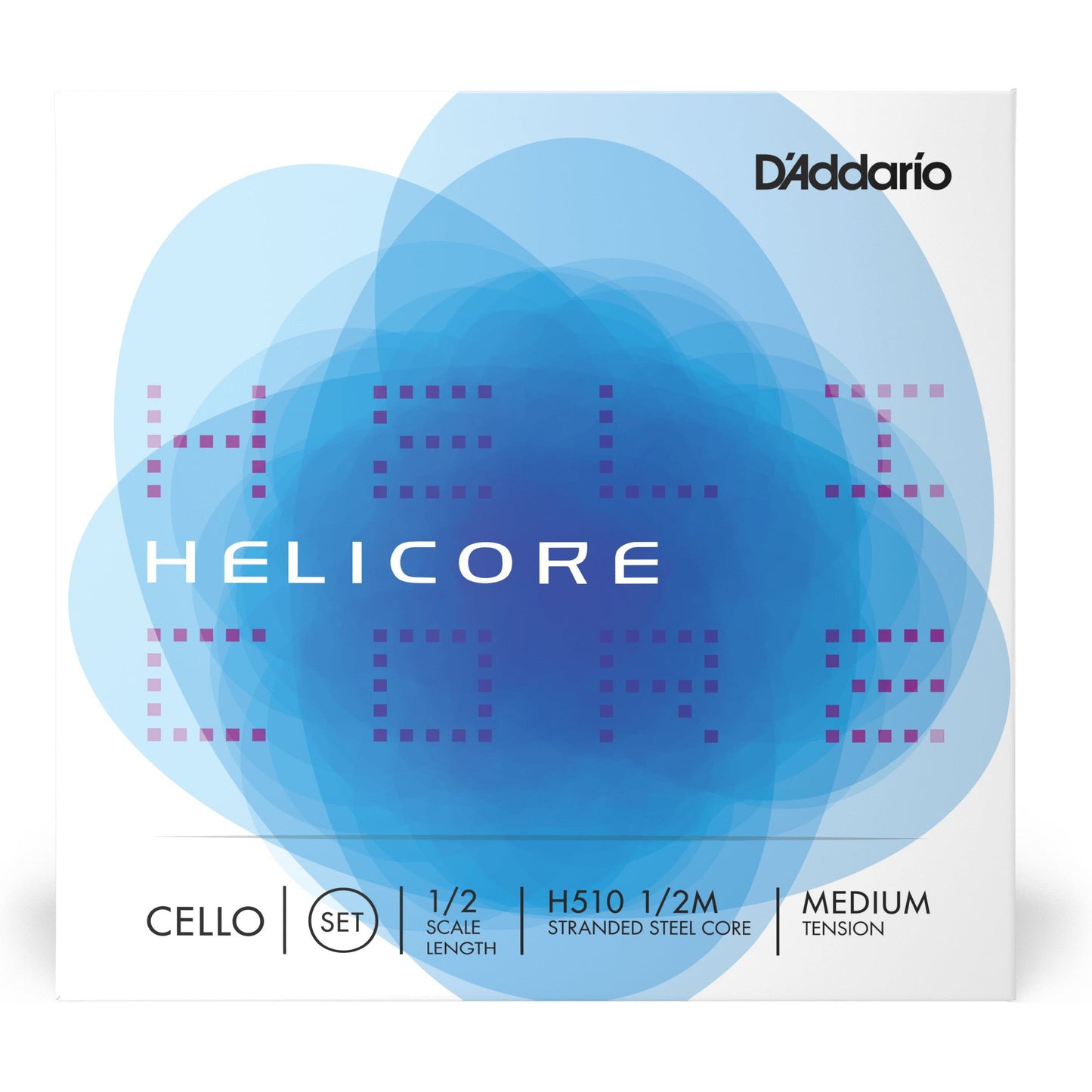 D'Addario Helicore Cello String Set, 1/2 Scale, Medium Tension