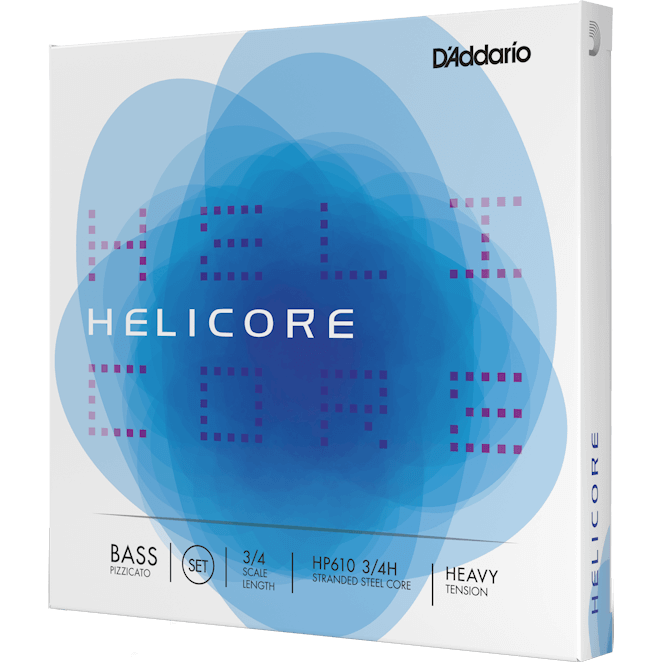 D'Addario Helicore Orchestral Bass String Set – 3/4 Scale – Heavy Tension