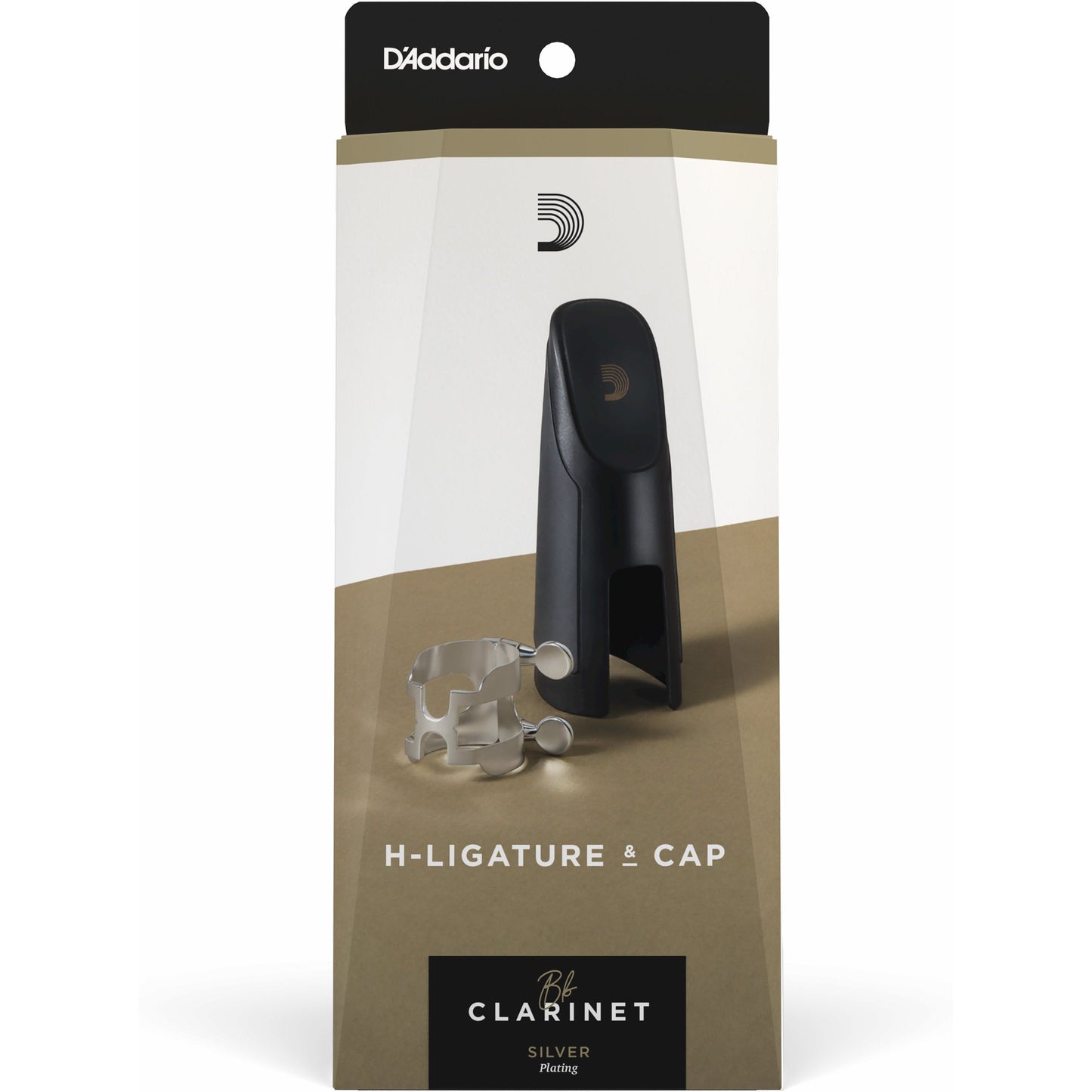 D'Addario H-Ligature & Cap, Bb Clarinet, Silver