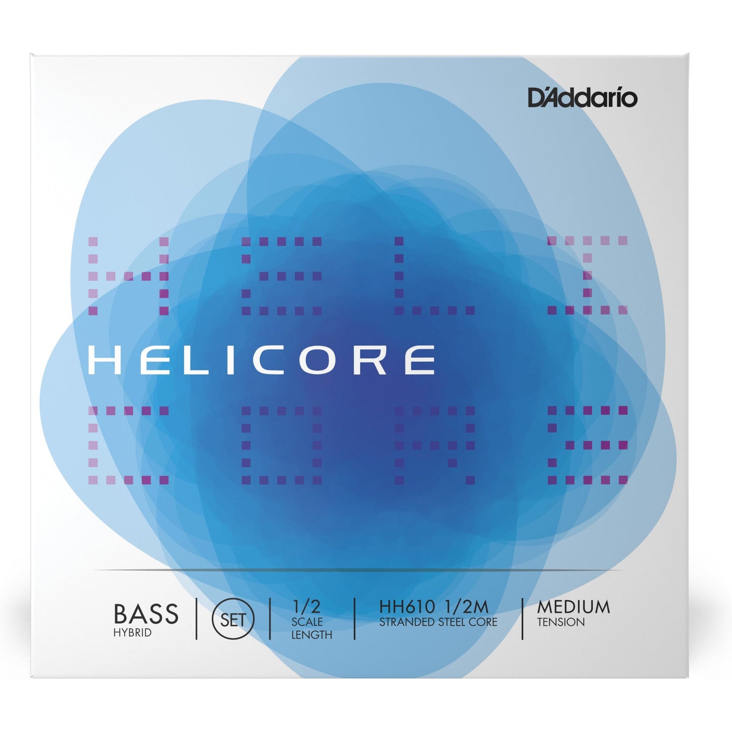 D'Addario Helicore Hybrid Bass String Set, 1/2 Scale, Medium Tension