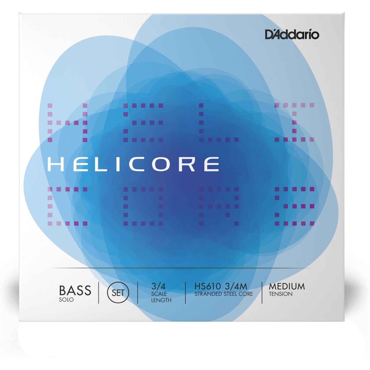 D'Addario Helicore Solo Bass String Set, 3/4 Scale, Medium Tension