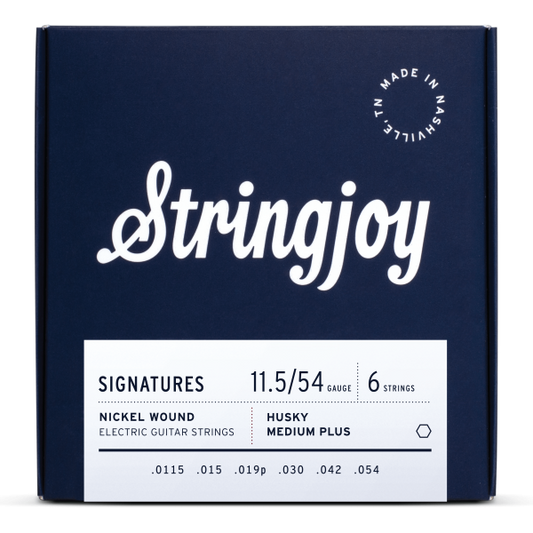 Stringjoy Signatures | Husky Medium Plus Gauge (11.5-54) Nickel Wound Electric Guitar Strings