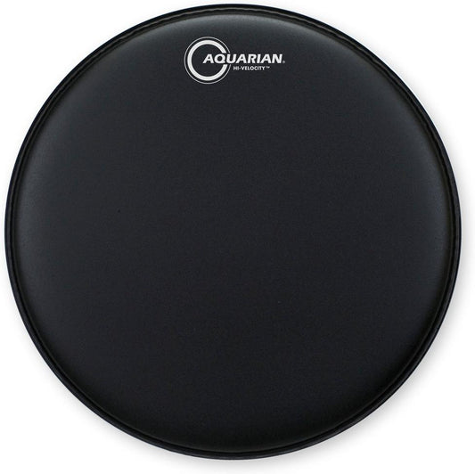 Aquarian Hi-Velocity Snare – Batter Drumhead – Black Texture Coated – 13″ (VEL13BK)