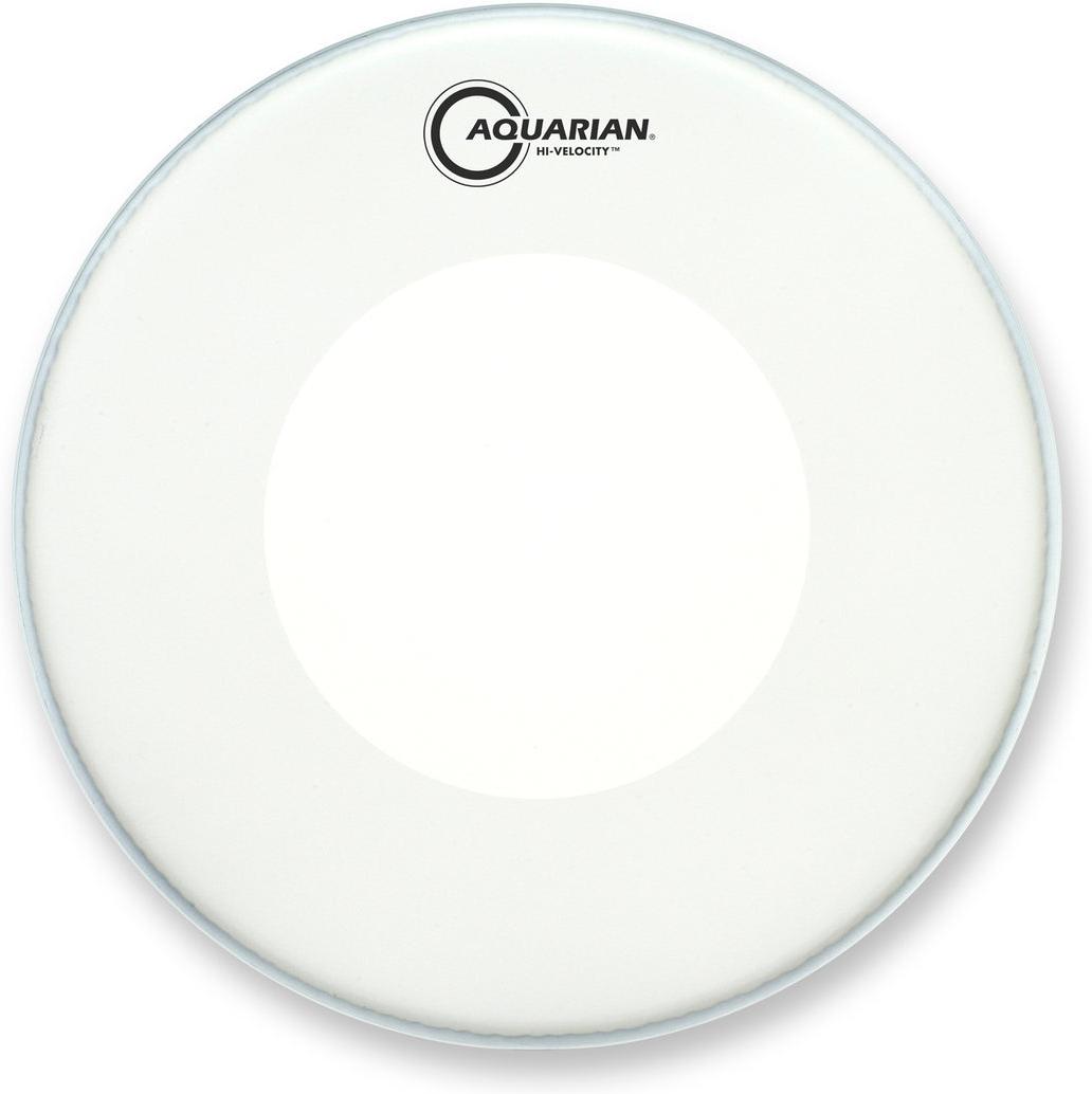 Aquarian Hi-Velocity Snare – Batter Drumhead – White Texture Coated – 14″ (VEL14)