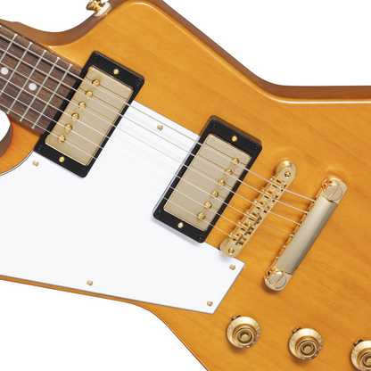 Epiphone 1958 Korina Explorer (White Pickguard), Aged Natural (Left Handed)