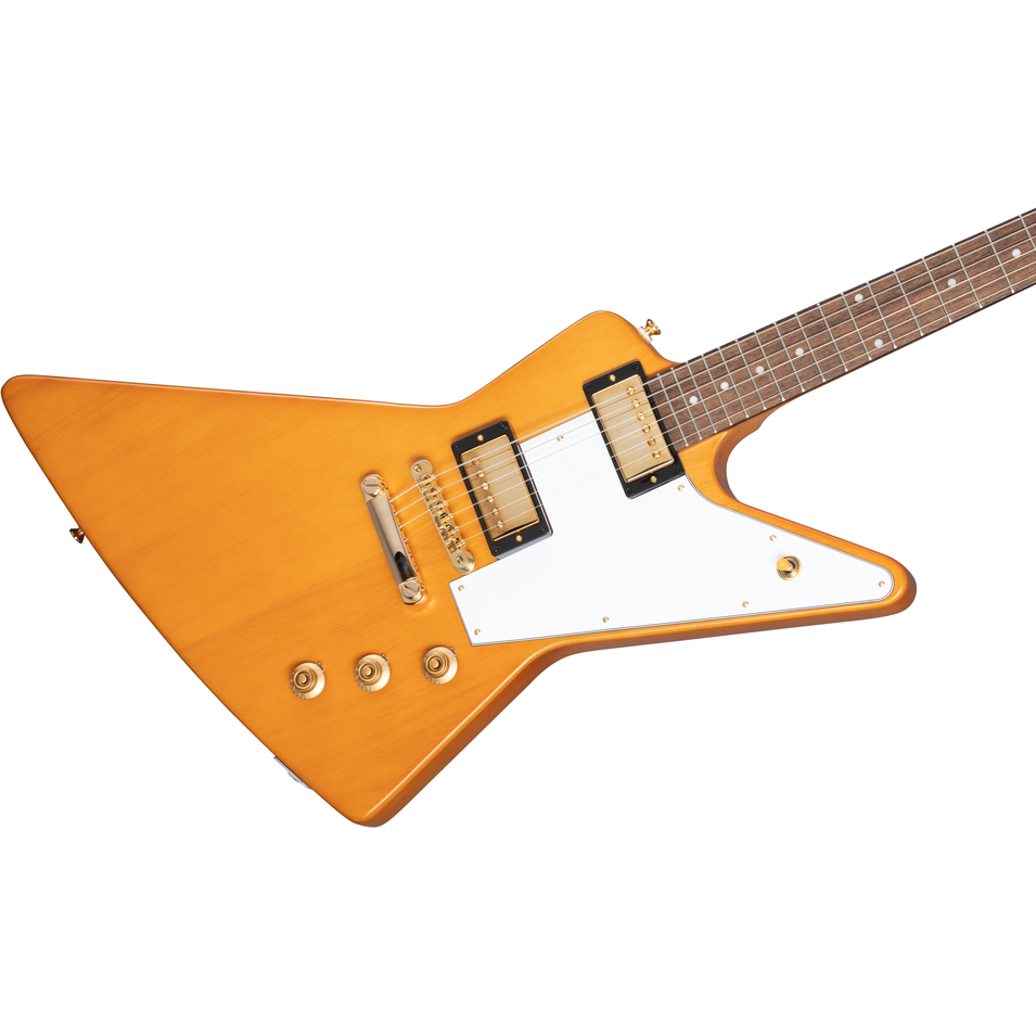 Epiphone 1958 Korina Explorer (White Pickguard), Aged Natural