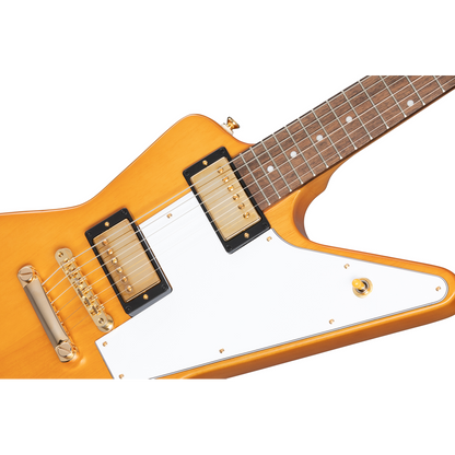 Epiphone 1958 Korina Explorer (White Pickguard), Aged Natural