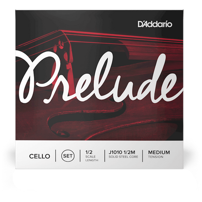 D'Addario Prelude Cello String Set – 1/2 Scale – Medium Tension