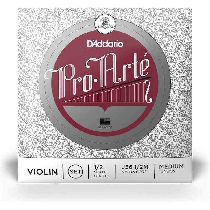 D'Addario Pro-Arte Violin String Set – 1/2 Scale – Medium Tension