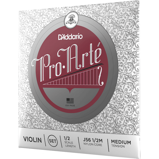 D'Addario Pro-Arte Violin String Set – 1/2 Scale – Medium Tension