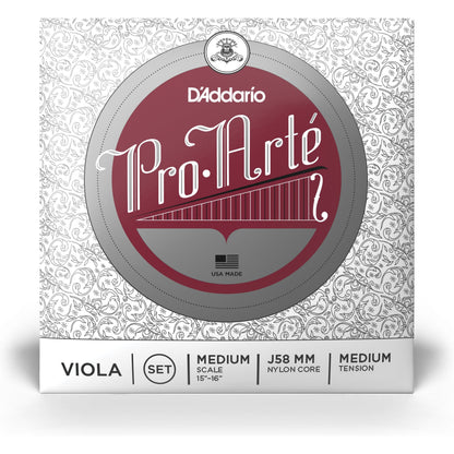 D'Addario Pro-Arte Viola String Set, Medium Scale, Medium Tension