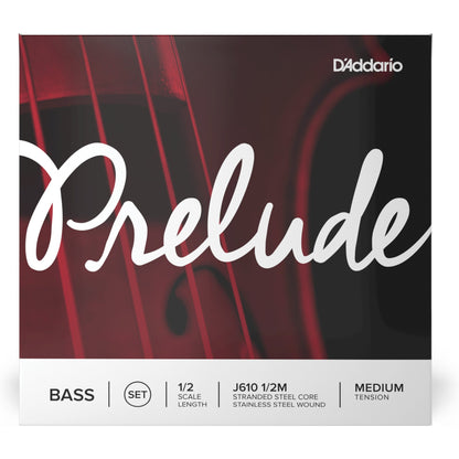 D'Addario Prelude Bass String Set, 1/2 Scale, Medium Tension