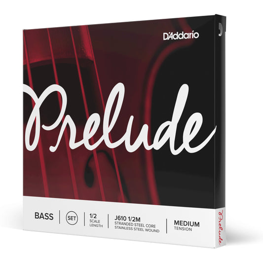 D'Addario Prelude Bass String Set, 1/2 Scale, Medium Tension