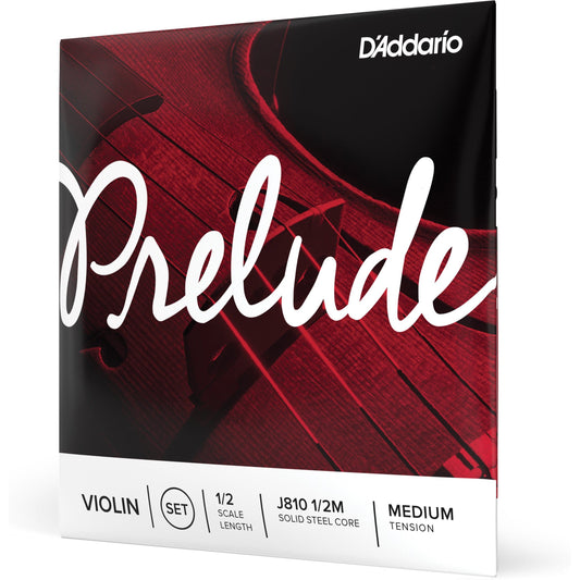 D'Addario Prelude Violin String Set, 1/2 Scale, Medium Tension