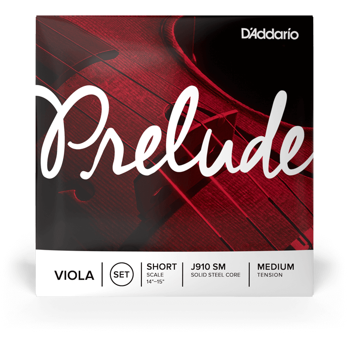 D'Addario Prelude Viola String Set – Short Scale – Medium Tension
