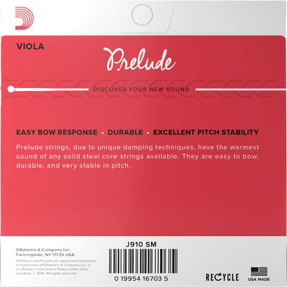 D'Addario Prelude Viola String Set – Short Scale – Medium Tension