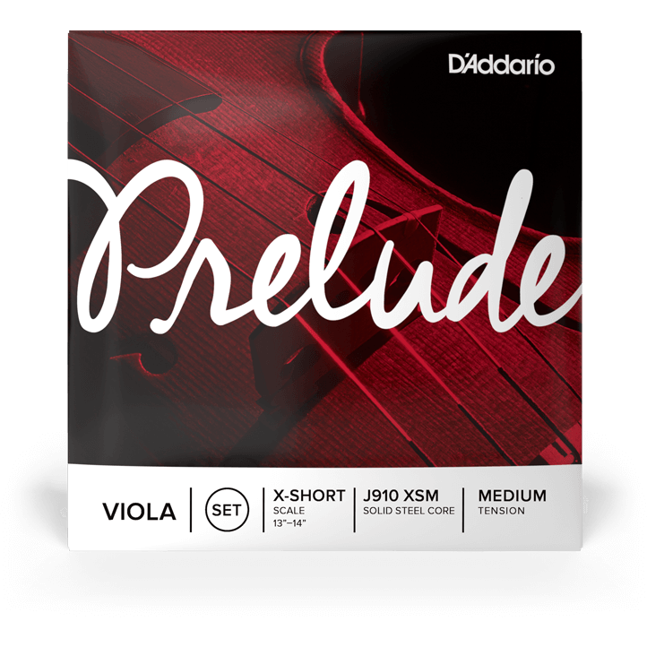D'Addario Prelude Viola String Set – Extra Short Scale – Medium Tension
