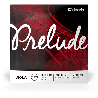 D'Addario Prelude Viola String Set – Extra Short Scale – Medium Tension