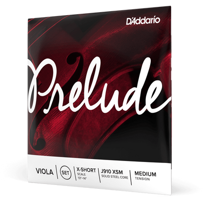 D'Addario Prelude Viola String Set – Extra Short Scale – Medium Tension