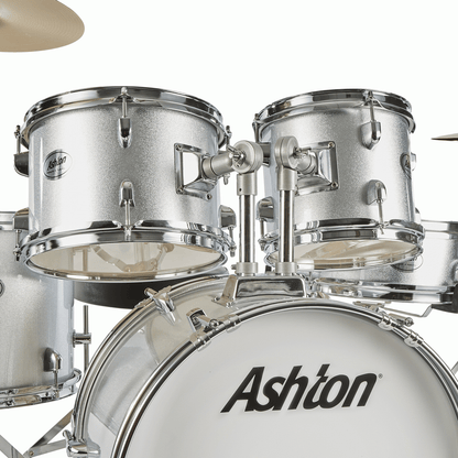 Ashton JOEYDRUM Silver Beginner Kids Drum Kit
