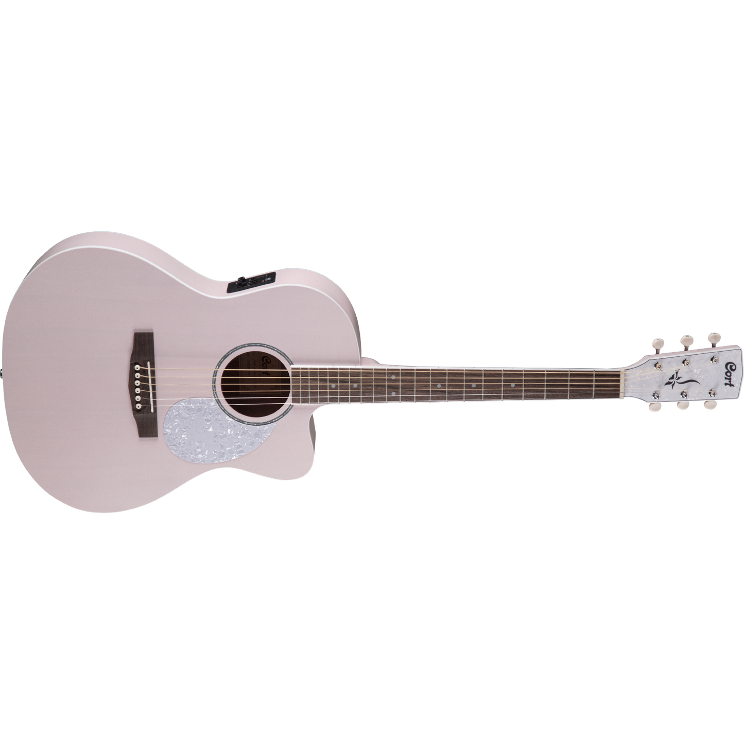 Cort Jade Classic Small Body Cutaway Acoustic Guitar OP Pink Pastel