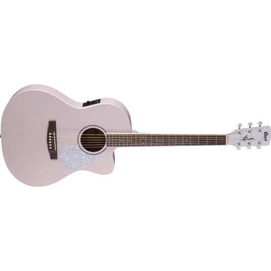 Cort Jade Classic Small Body Cutaway Acoustic Guitar OP Pink Pastel