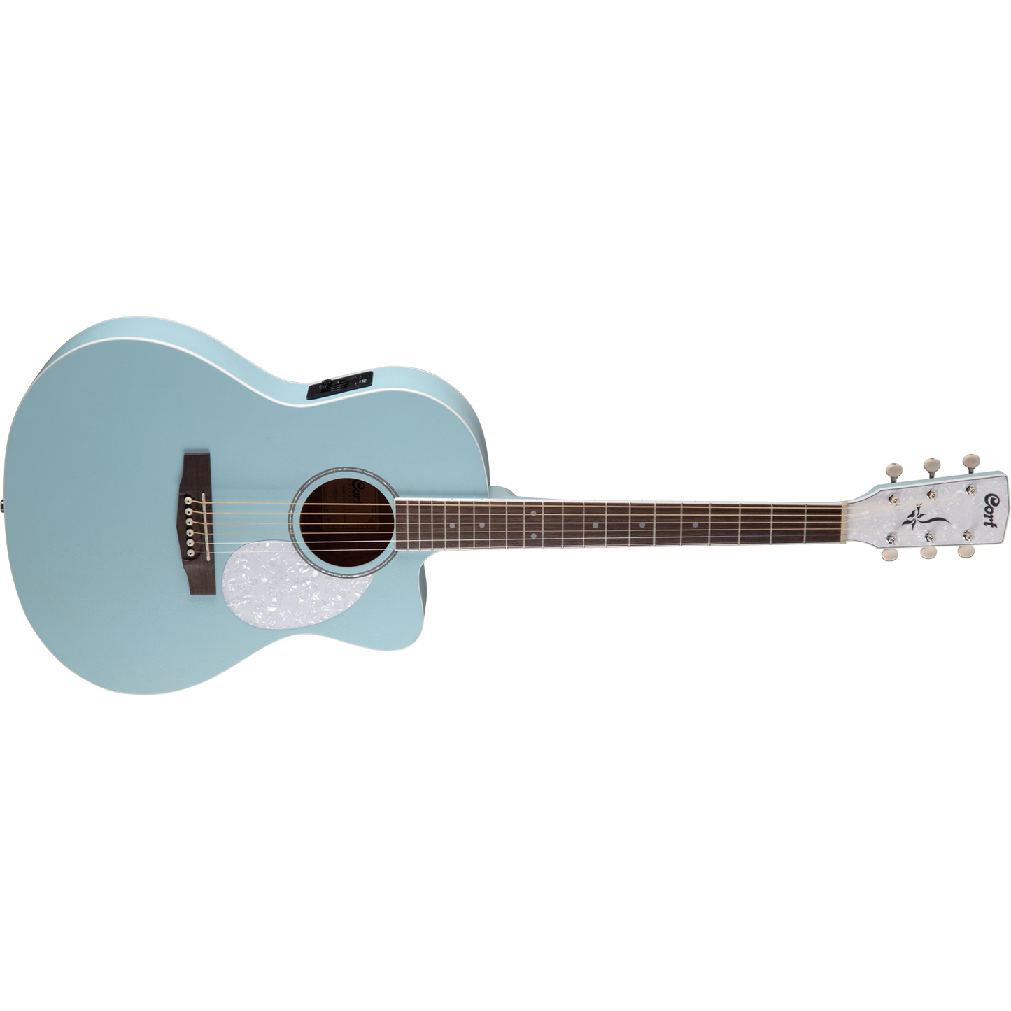 Cort Jade Classic Small Body Cutaway Acoustic Guitar OP Sky Blue