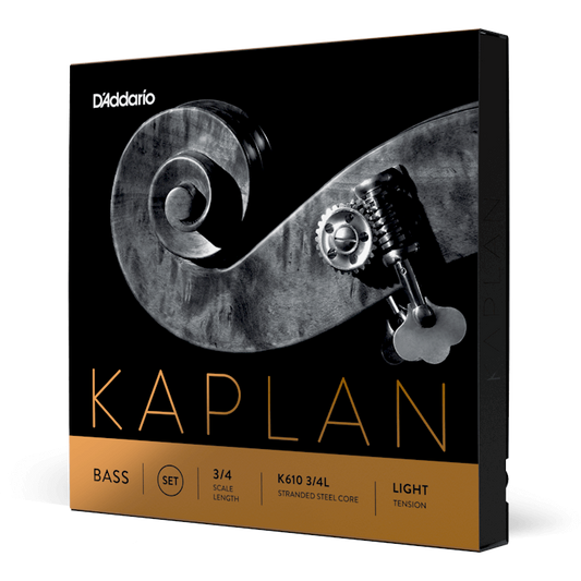 D'Addario Kaplan Bass String Set – 3/4 Scale – Light Tension