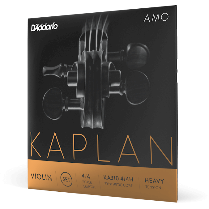 D'Addario Kaplan Amo Violin String Set – 4/4 Scale – Heavy Tension